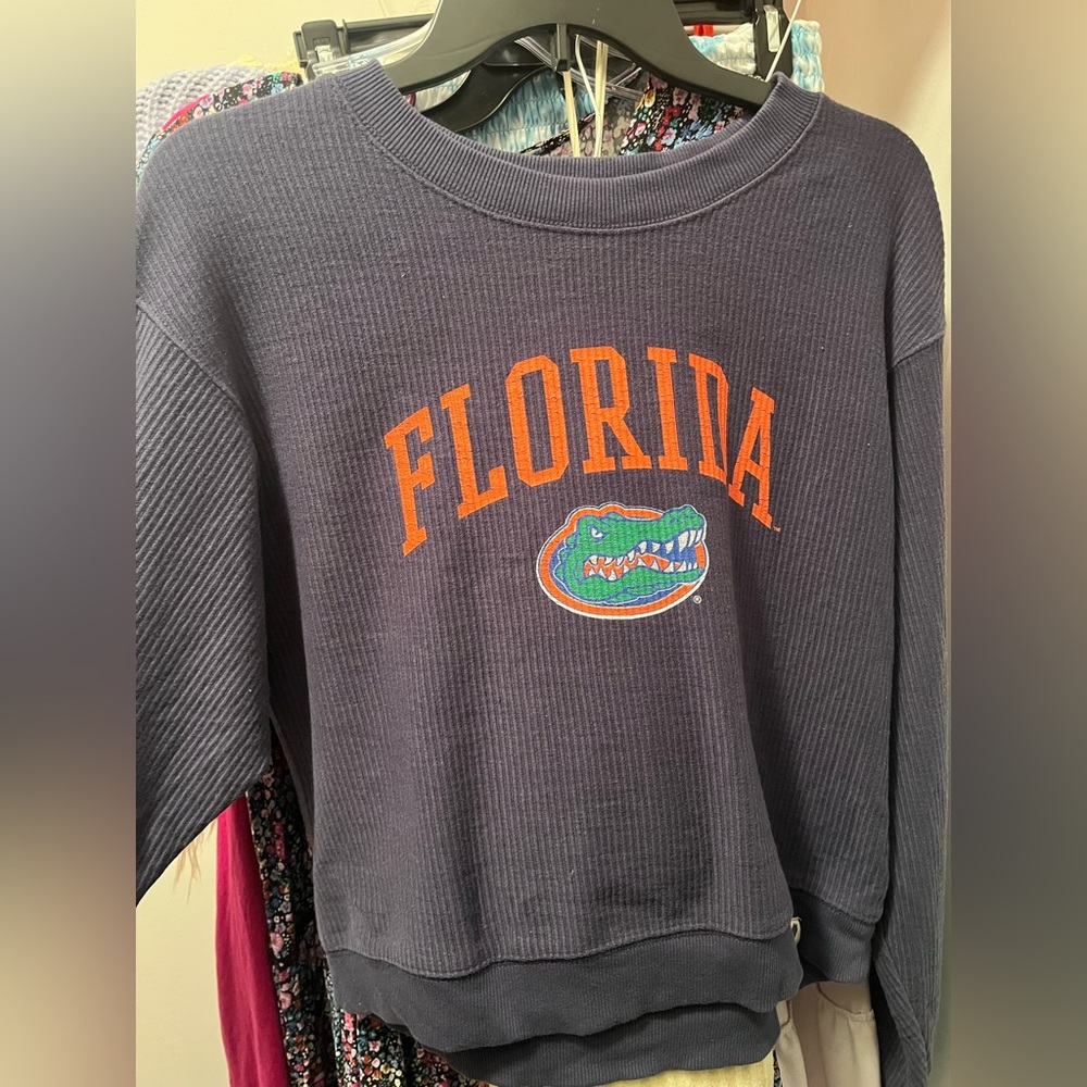 RIBBED CROPPED FLORIDA SWEATSHIRT